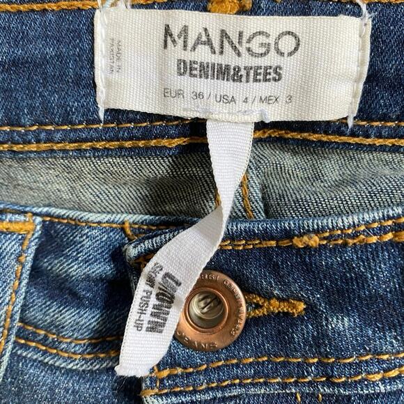 Mango Denim & Tees Uptown Skinny Push-Up Jeans Size 4 - Picture 11 of 15